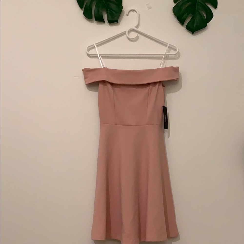 Lulu’s Season of Fun Off-the Shoulder Dress